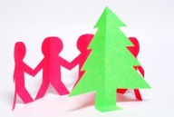 family celebrates winter solstice